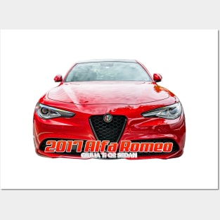 2017 Alfa Romeo Giulia Ti Q2 Sedan Posters and Art